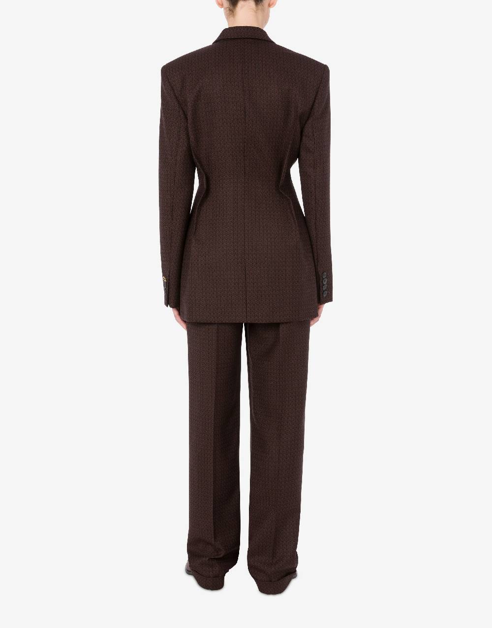 Love Moschino Giacca in lana jacquard Peace Moda