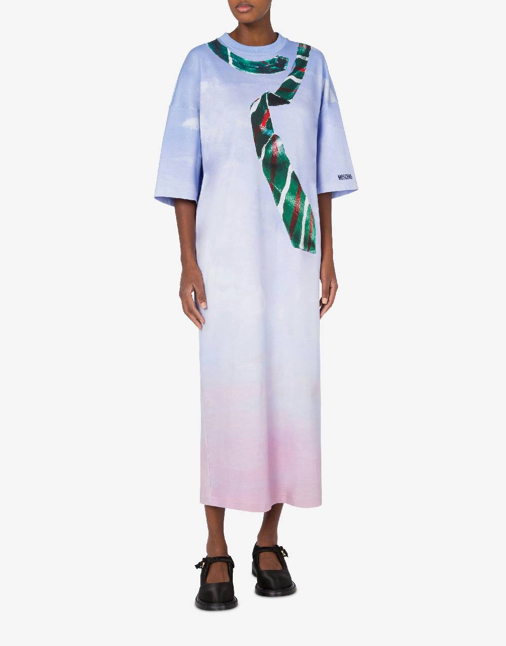 Love Moschino Abito in interlock di cotone In The Cloud 2025