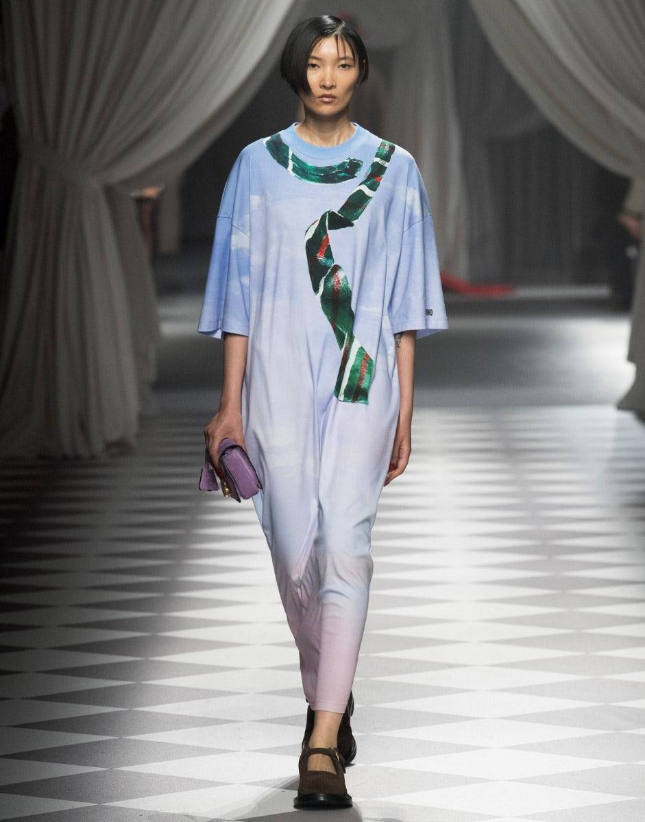 Love Moschino Abito in interlock di cotone In The Cloud 2025