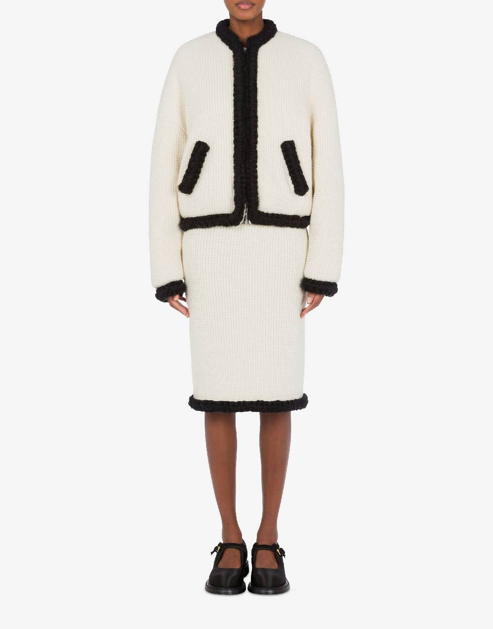 Love Moschino Giacca corta in lambswool superfine Italia