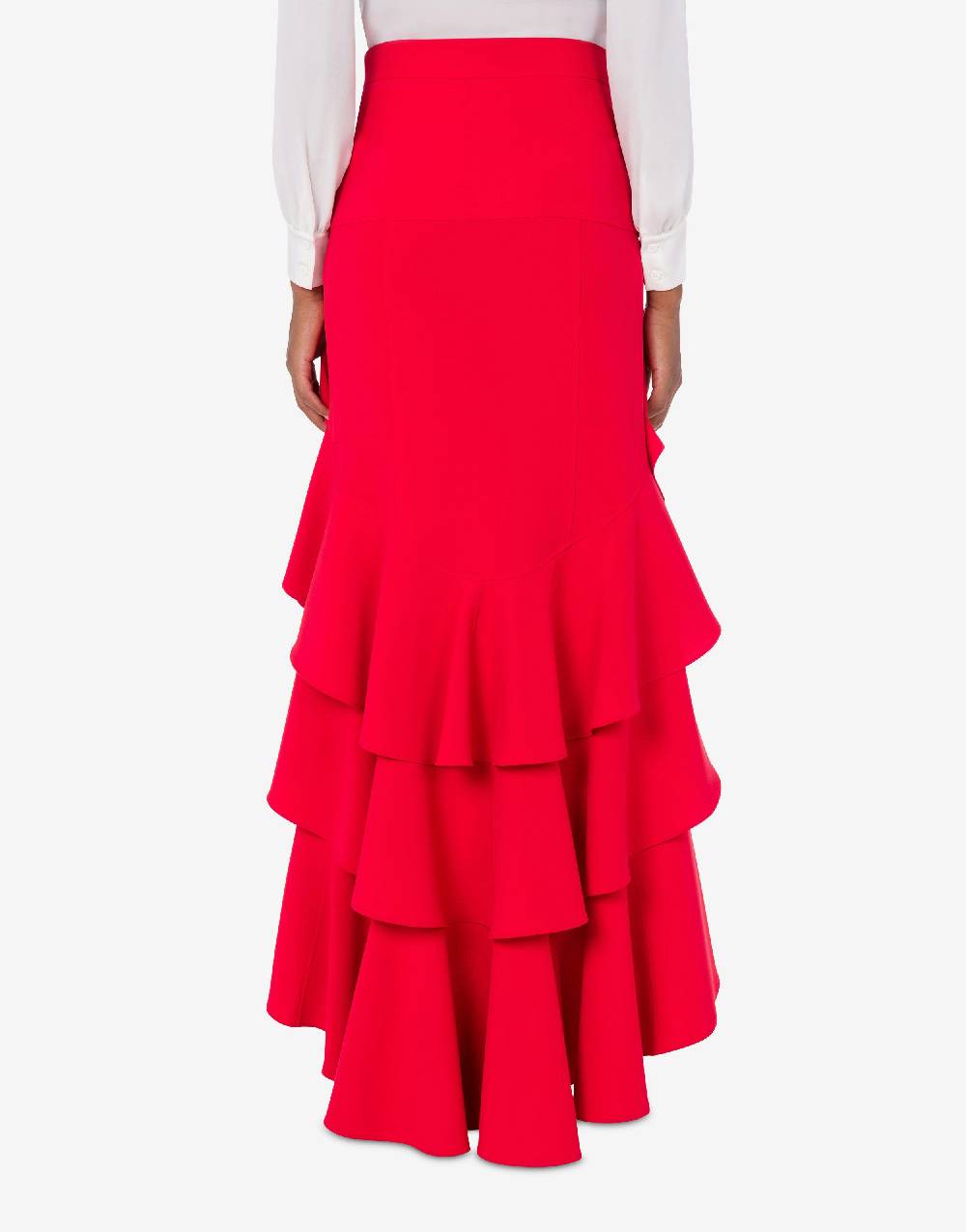 Love Moschino Gonna in crêpe con ruches 2025