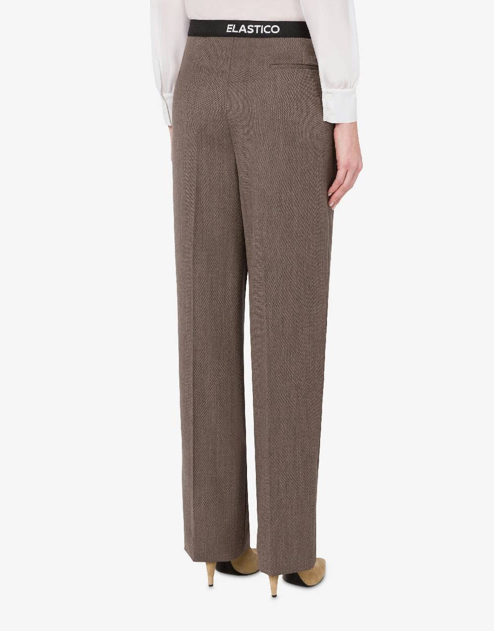Love Moschino Pantalone in tela di lana Elastic Band In Linea