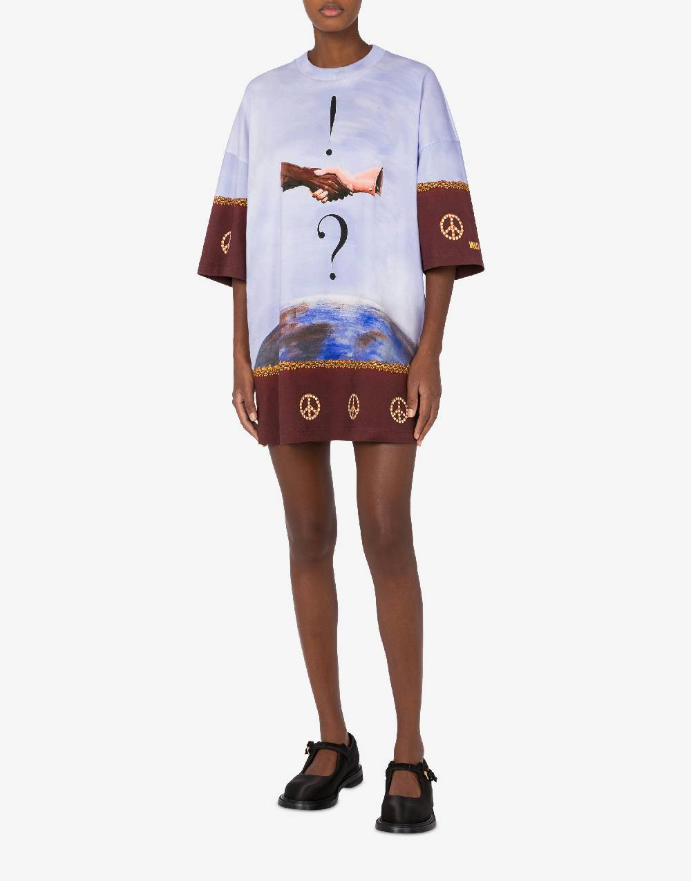 Love Moschino Abito in interlock di cotone Volemosebbene Qualità