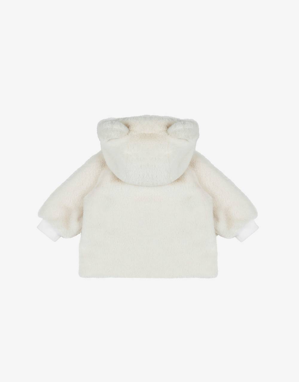 Love Moschino Cappotto in tessuto soft Teddy Heart Patch Shopping Online