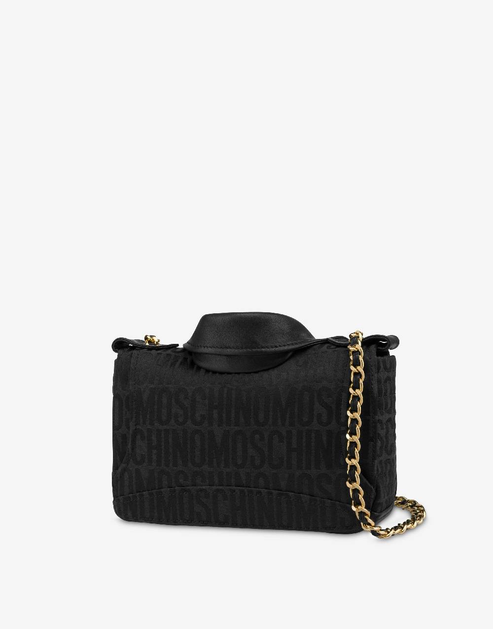 Love Moschino Moschino Biker bag in nylon Allover Logo Vendite stagionali