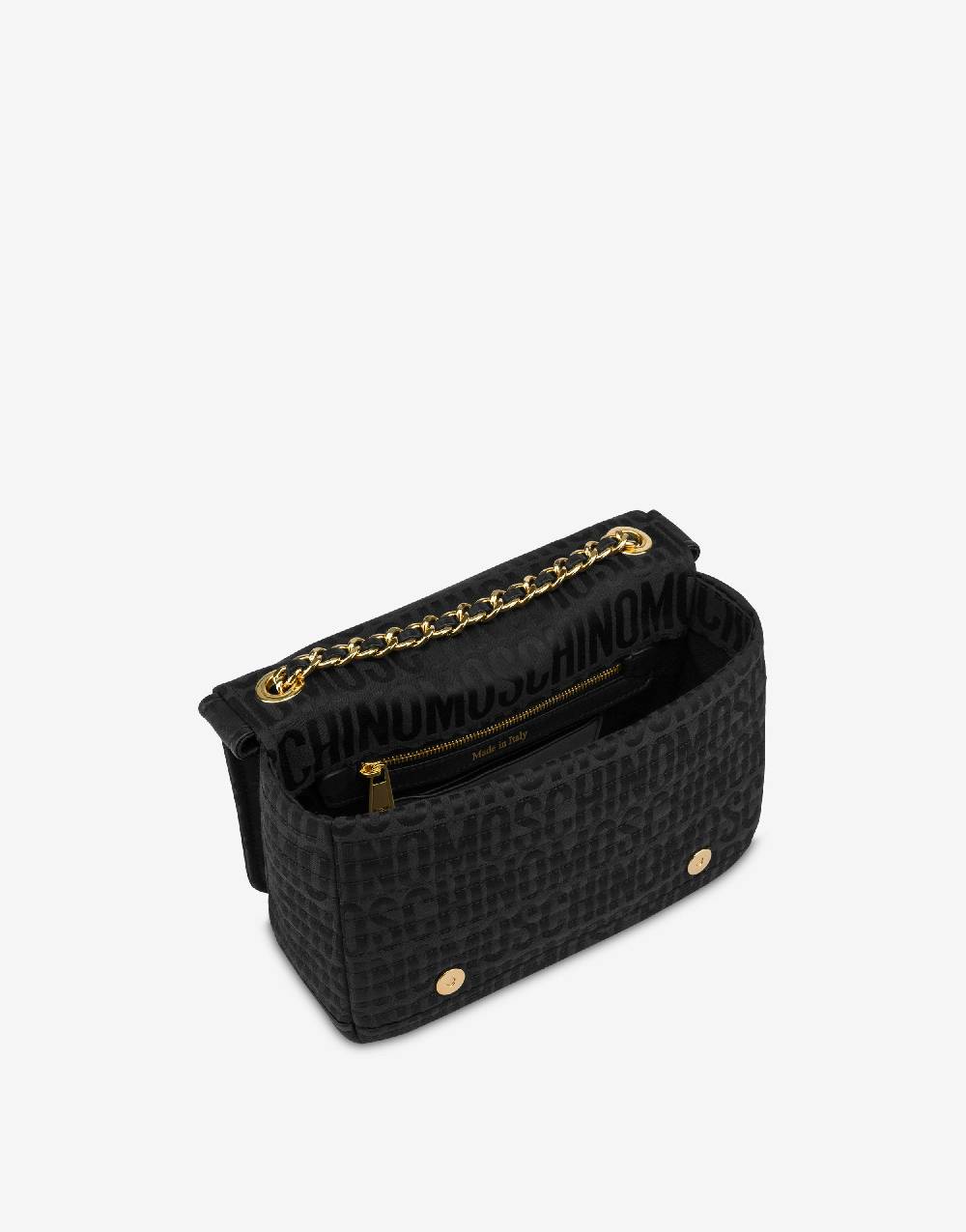 Love Moschino Moschino Biker bag in nylon Allover Logo Vendite stagionali