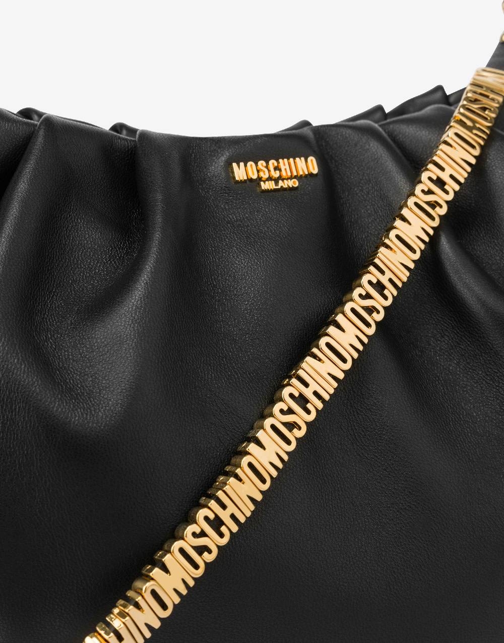Love Moschino Hobo bag in nappa Mini Lettering Sconto