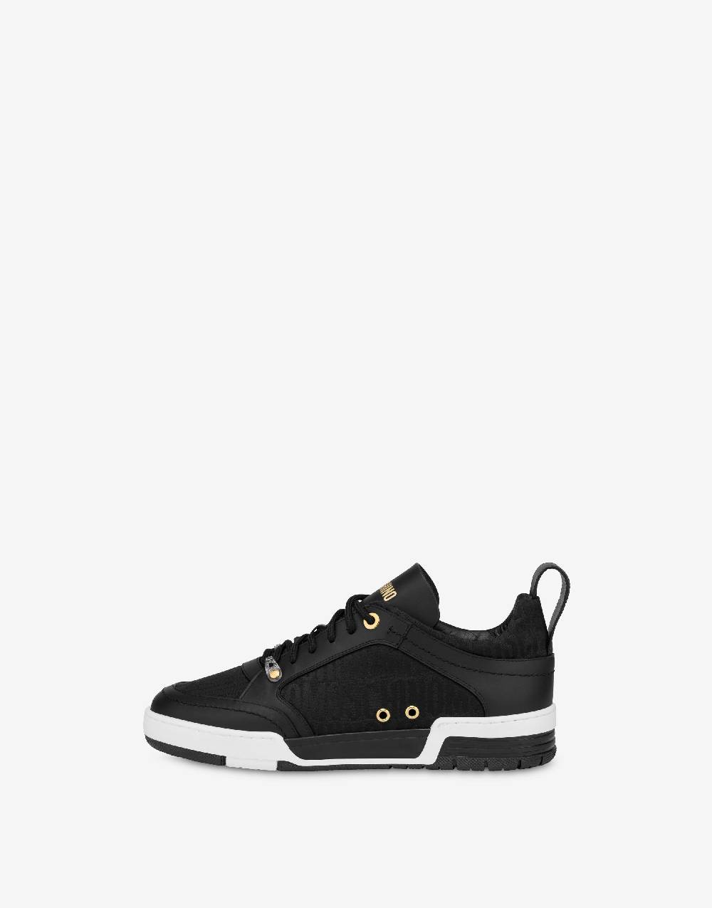 Love Moschino Sneakers in nylon Allover Logo Saldi