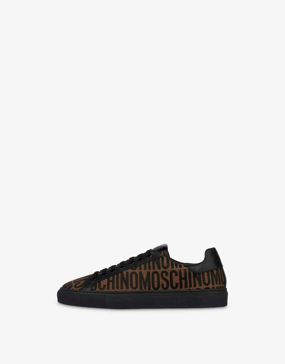 Love Moschino Sneakers in nylon Allover Logo Negozio
