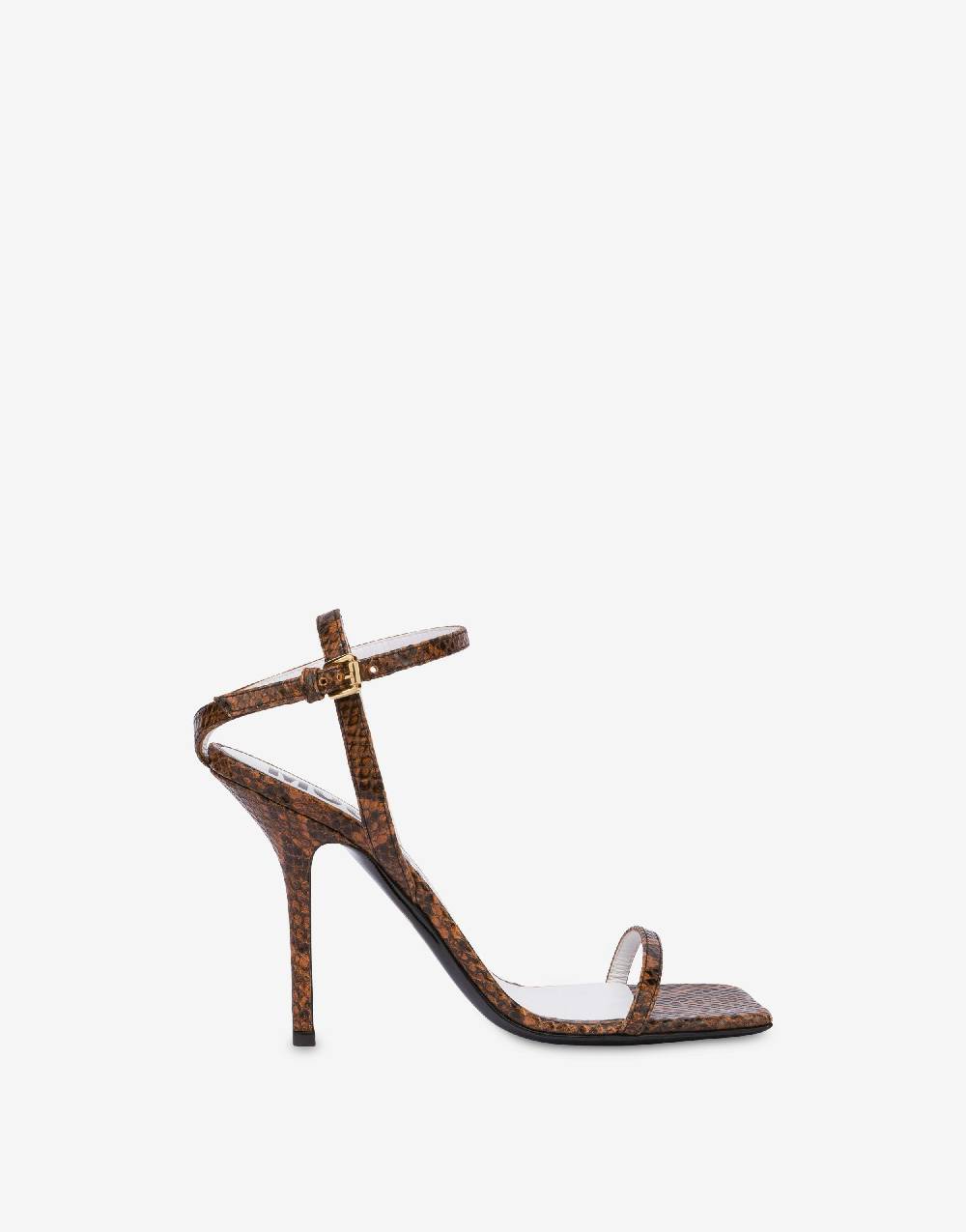 Love Moschino Sandali in vitello stampa pitone Tina Vendita