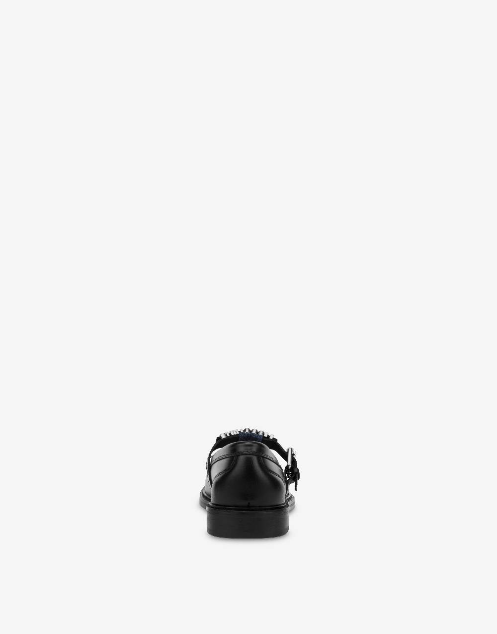 Love Moschino Mocassini in vitello e denim College Negozi Online