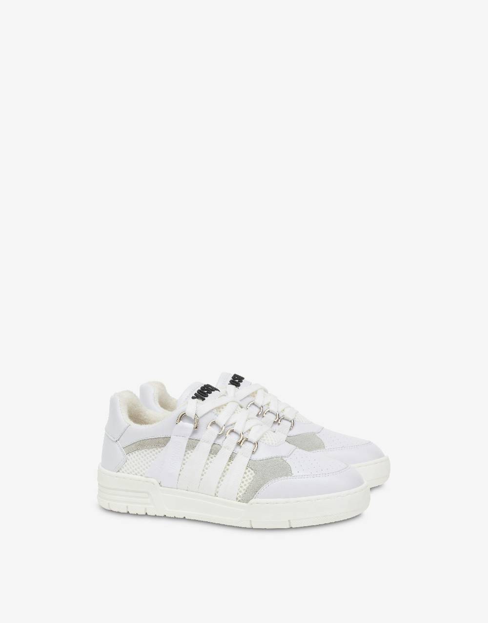 Love Moschino Sneakers Streetball in rete e vitello