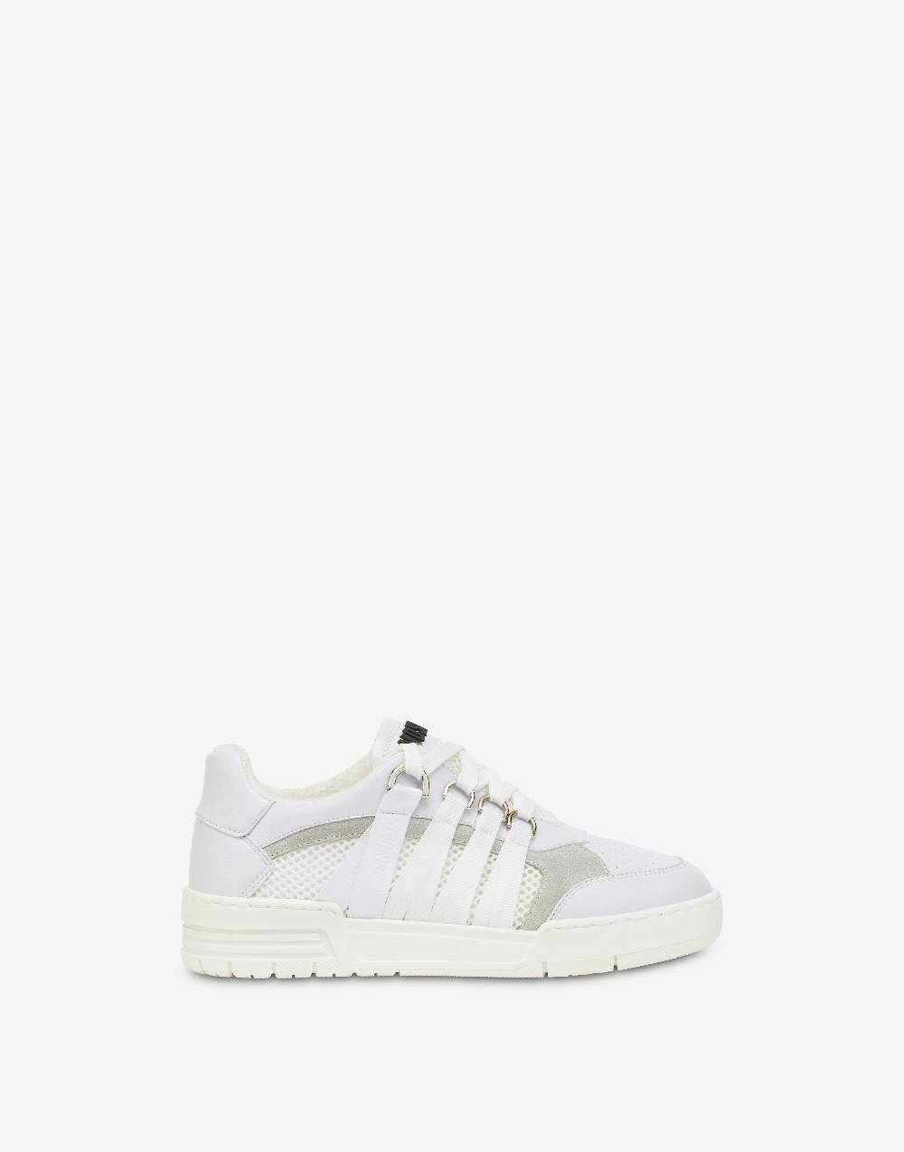Love Moschino Sneakers Streetball in rete e vitello Consegna Veloce