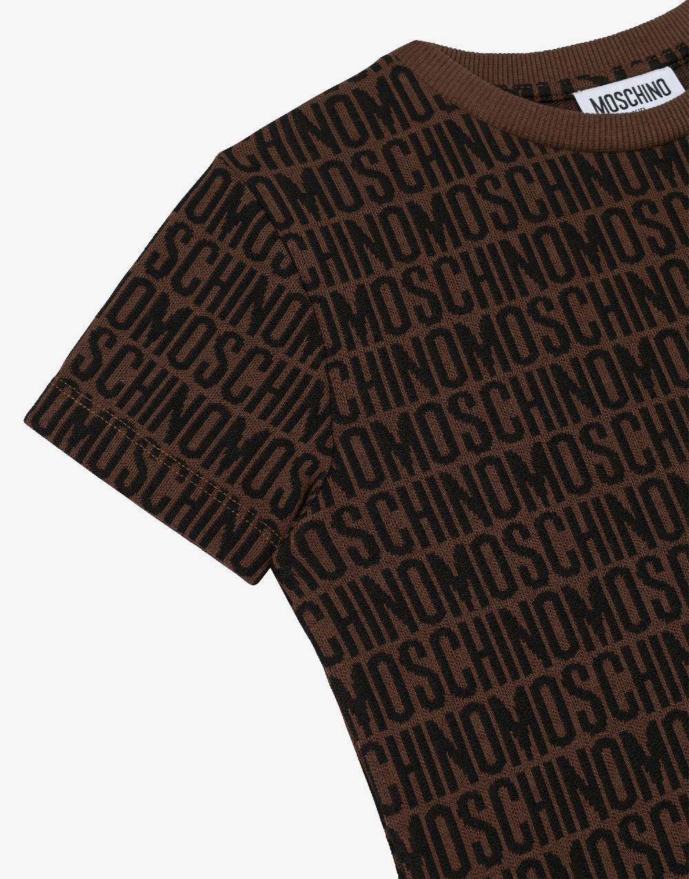Love Moschino T-shirt in jersey Allover Logo Outlet
