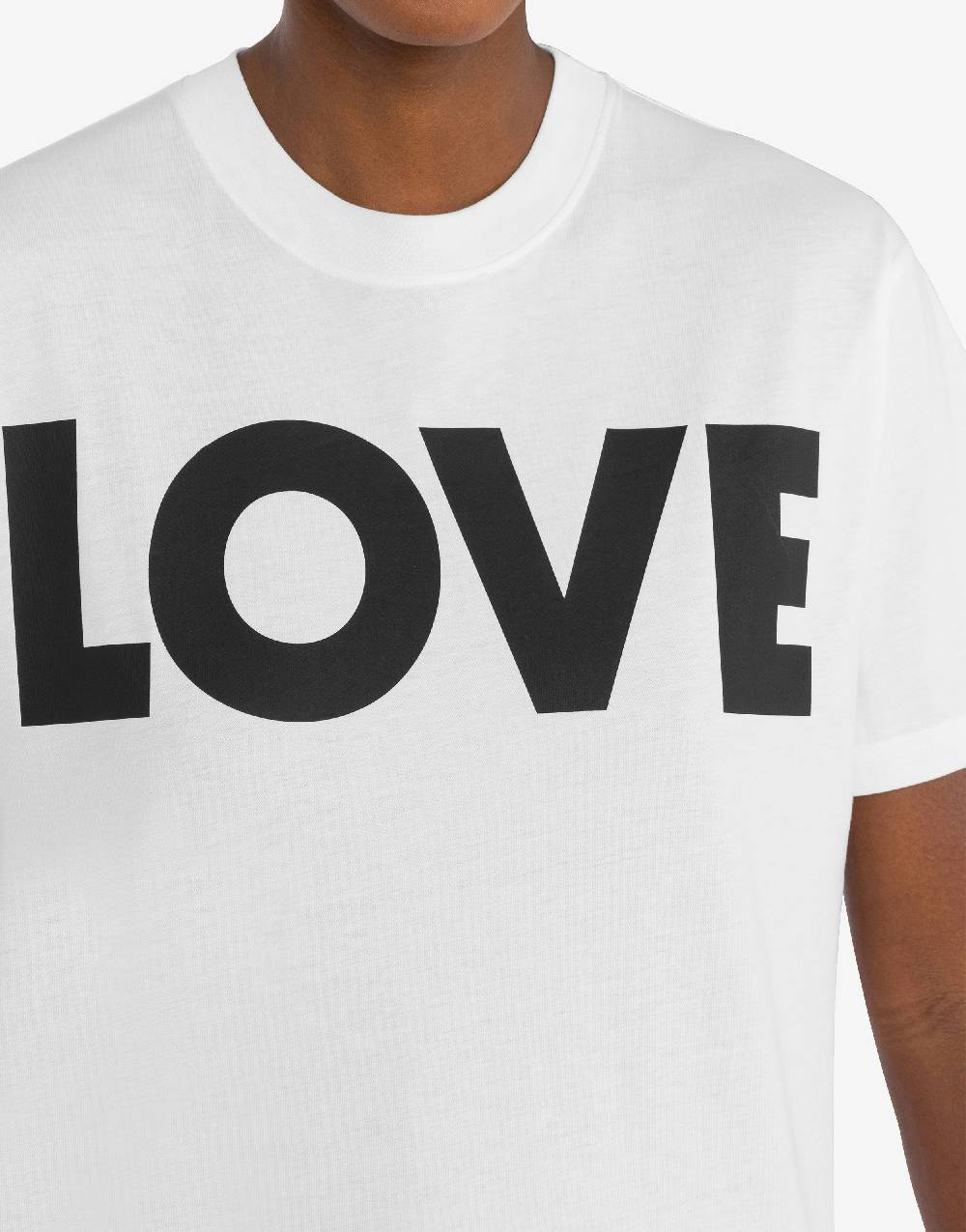 Love Moschino T-shirt in jersey organico Love Nuovo