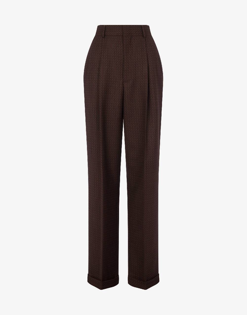Love Moschino Pantalone in lana jacquard Peace Negozi Online