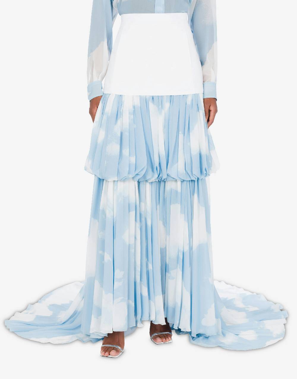 Love Moschino Gonna lunga con stampa In the Cloud Shopping Online