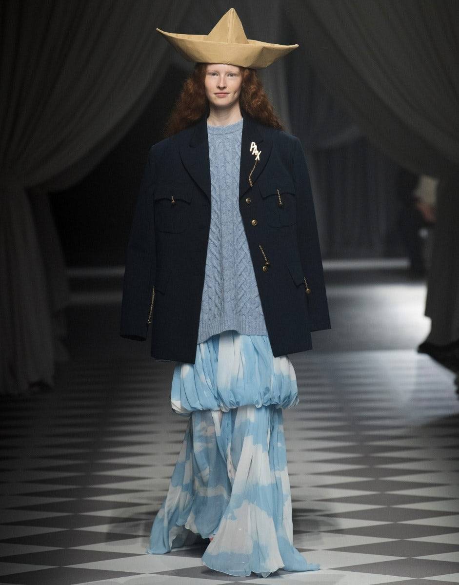 Love Moschino Gonna lunga con stampa In the Cloud Shopping Online