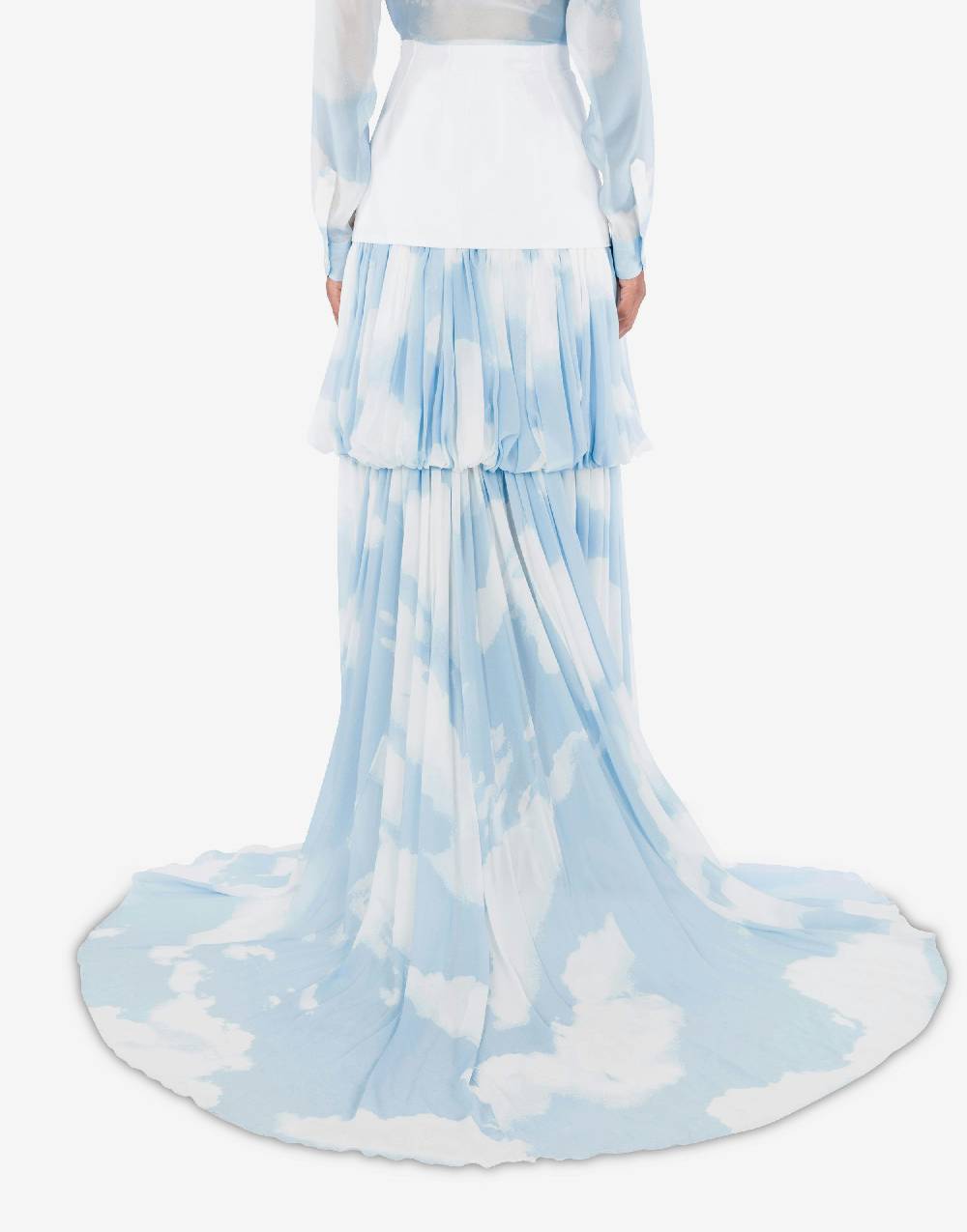 Love Moschino Gonna lunga con stampa In the Cloud Shopping Online