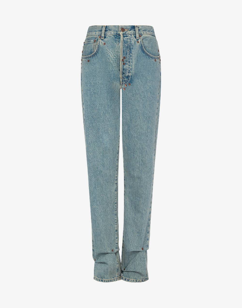 Love Moschino Pantalone in denim blu di cotone Prezzo Ridotto