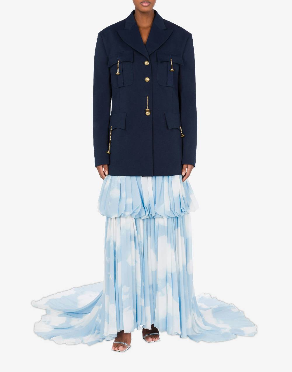Love Moschino Giacca in gabardina Military Twist Outlet