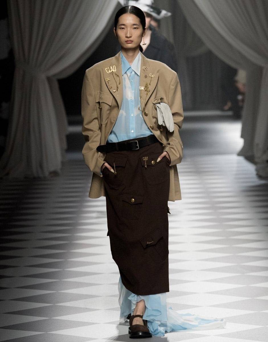 Love Moschino Giacca in gabardina Military Twist In Vendita