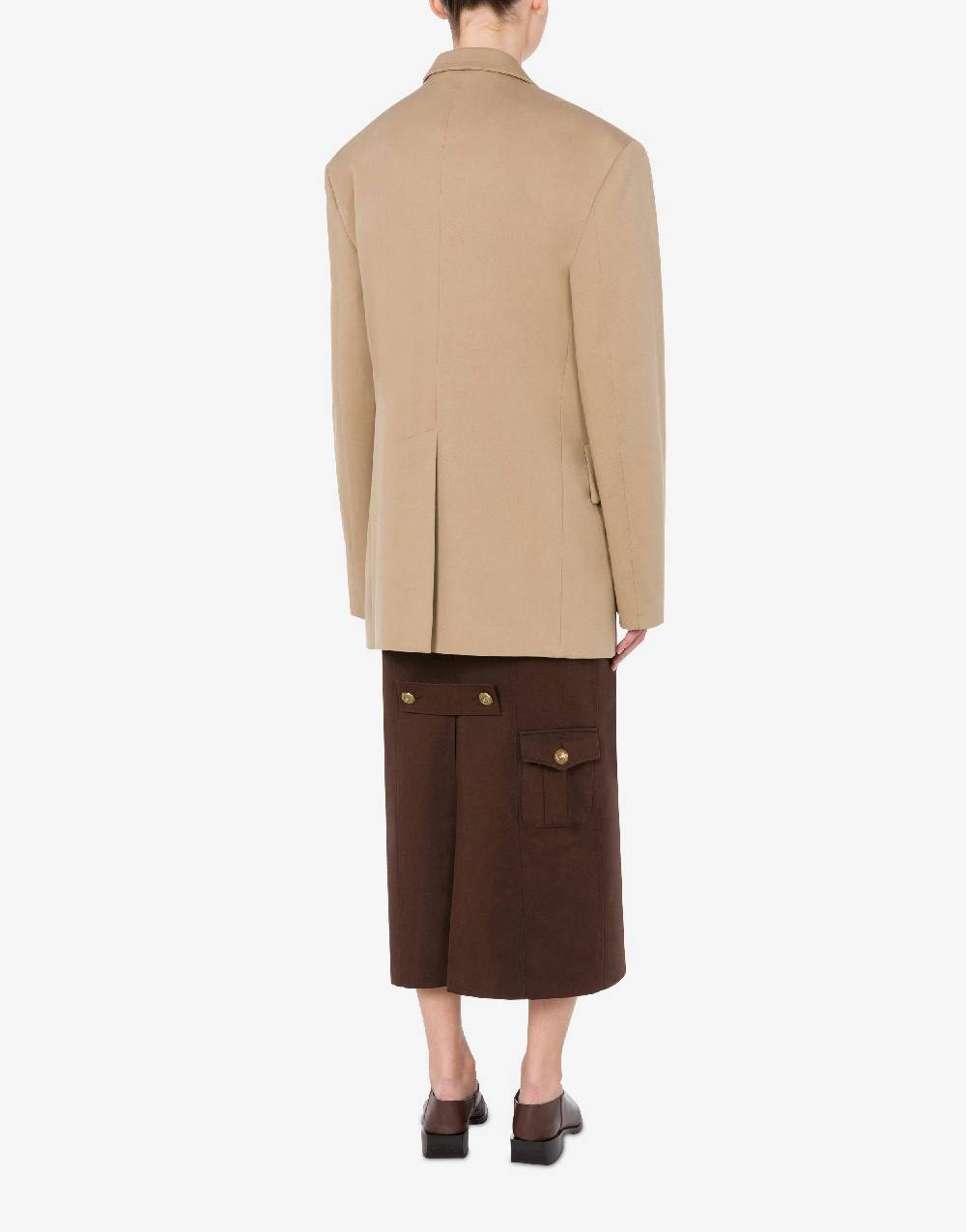 Love Moschino Giacca in gabardina Military Twist In Vendita