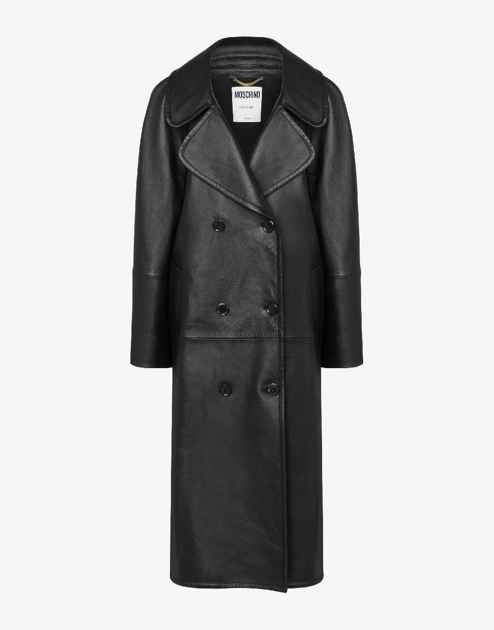 Love Moschino Cappotto asimmetrico in nappa Vendita Economica