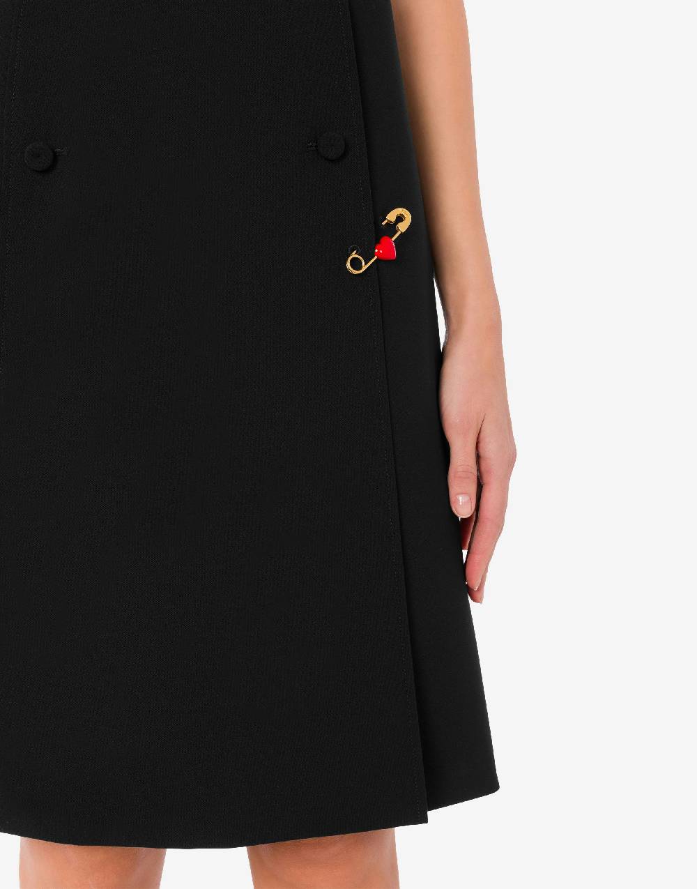 Love Moschino Abito Heart Safety Pin Pezzi Unici