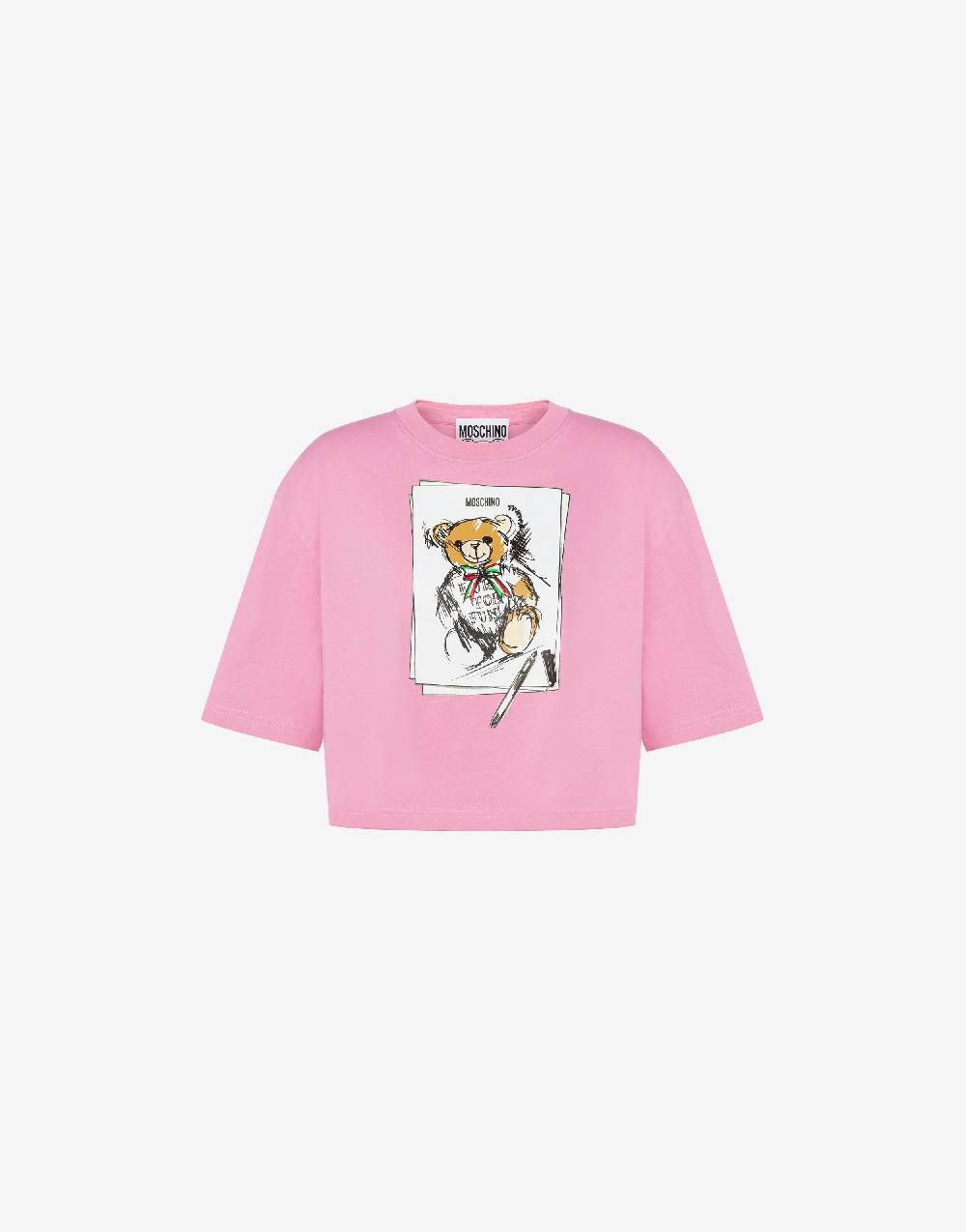 Love Moschino T-shirt cropped Moschino Teddy Bear Promozione Limitata