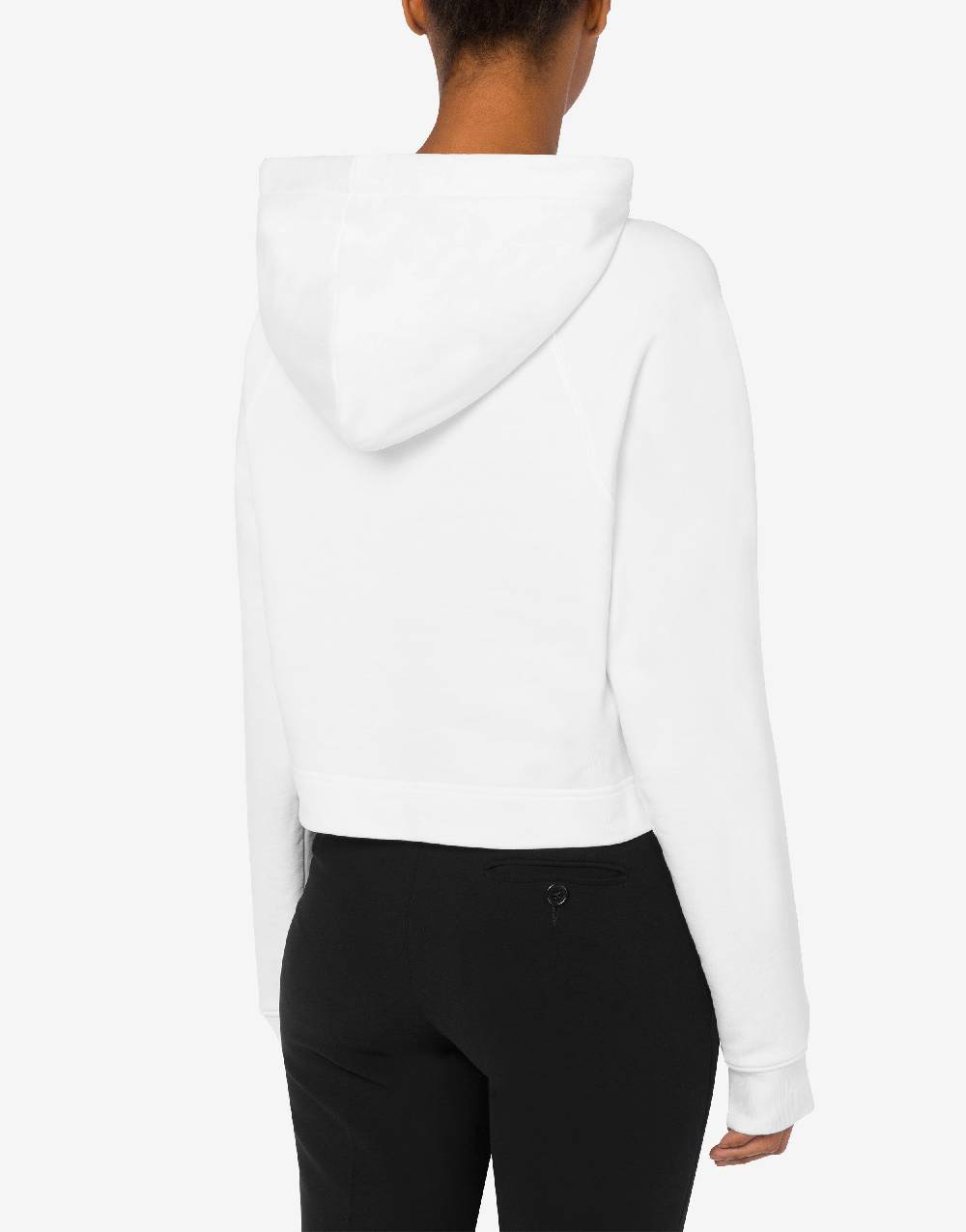 Love Moschino Felpa cropped Heart Safety Pin Prezzo Ridotto