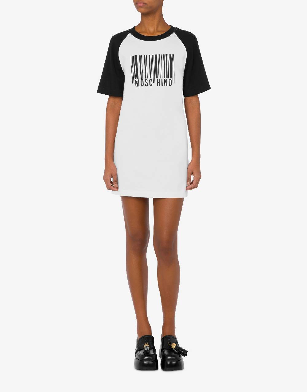 Love Moschino Abito in interlock Barcode Saldi