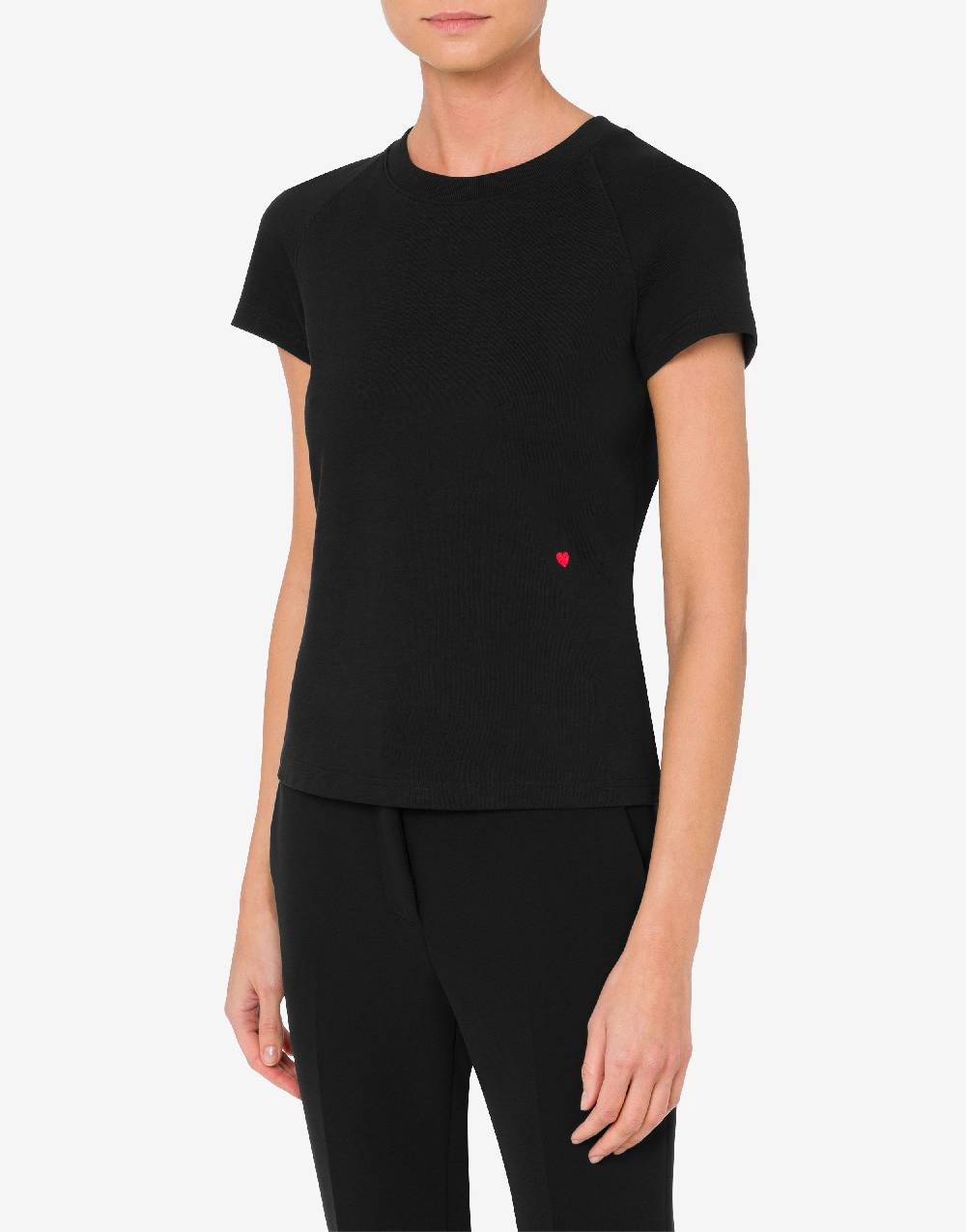 Love Moschino T-shirt Red Heart Vendita Economica