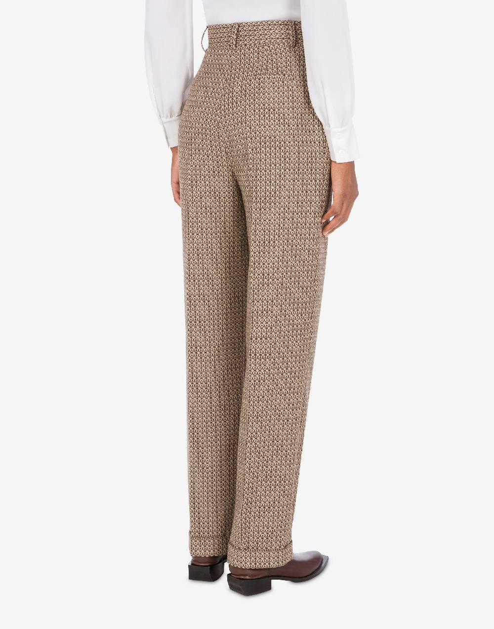 Love Moschino Pantalone in lana jacquard Peace Acquista Ora