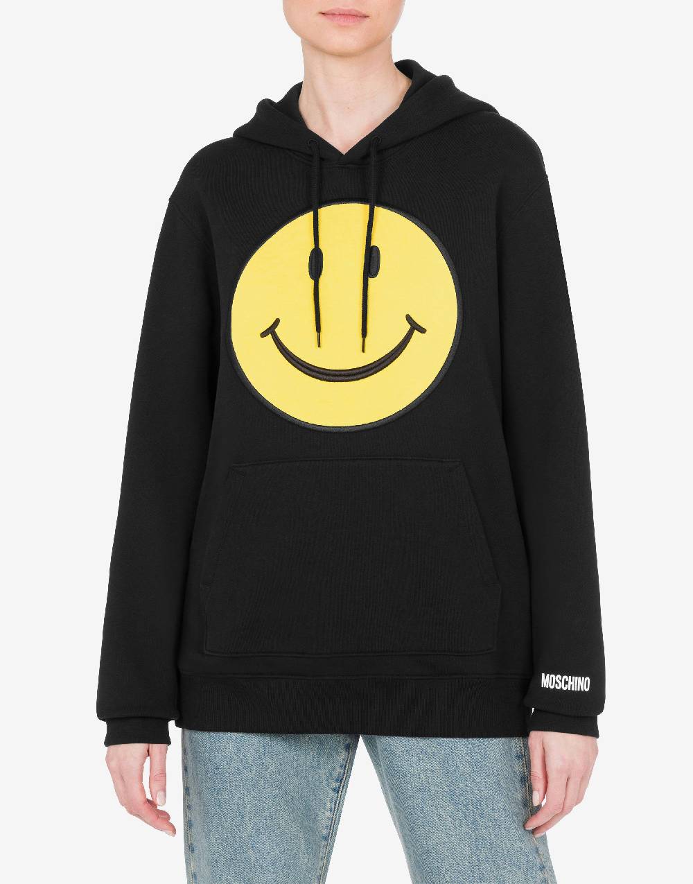 Love Moschino Felpa in cotone organico Smiley® Consegna Veloce