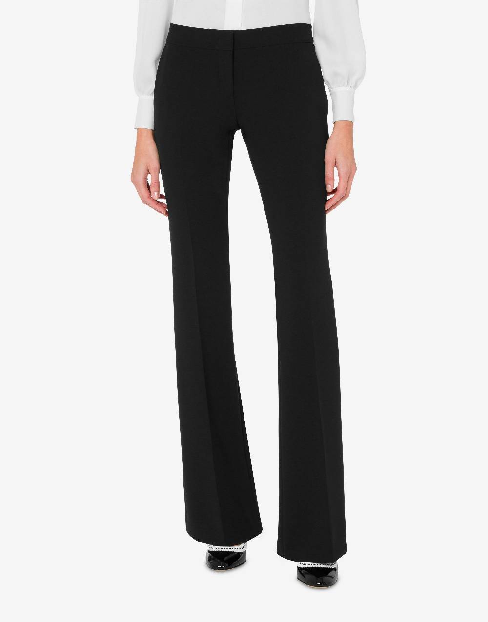 Love Moschino Pantalone flare in crêpe Sottocosto