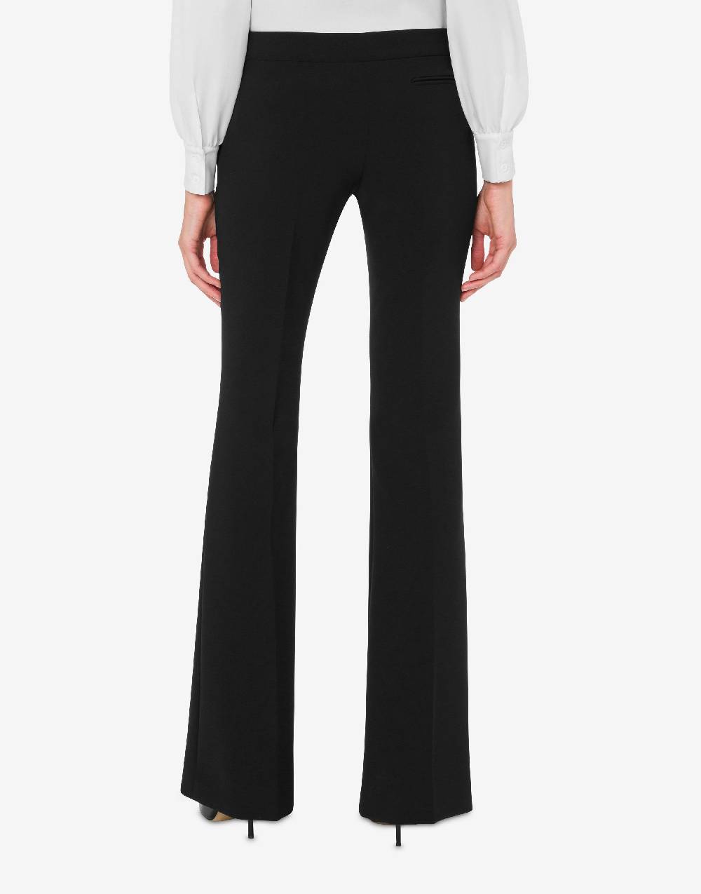 Love Moschino Pantalone flare in crêpe Sottocosto