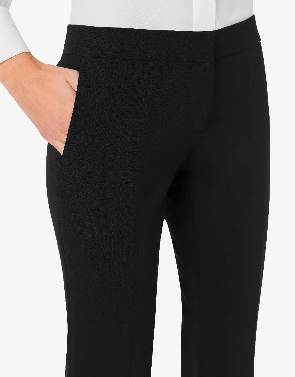 Love Moschino Pantalone flare in crêpe Sottocosto