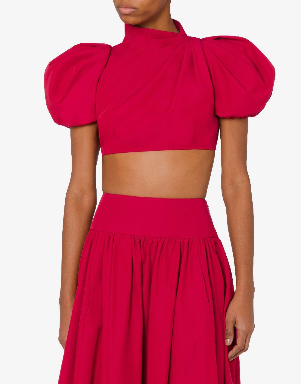 Love Moschino Camicia cropped con maniche a palloncino Online
