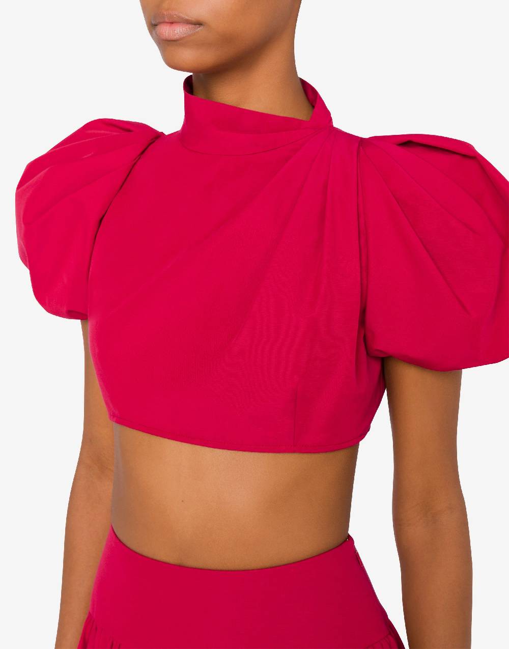 Love Moschino Camicia cropped con maniche a palloncino Online