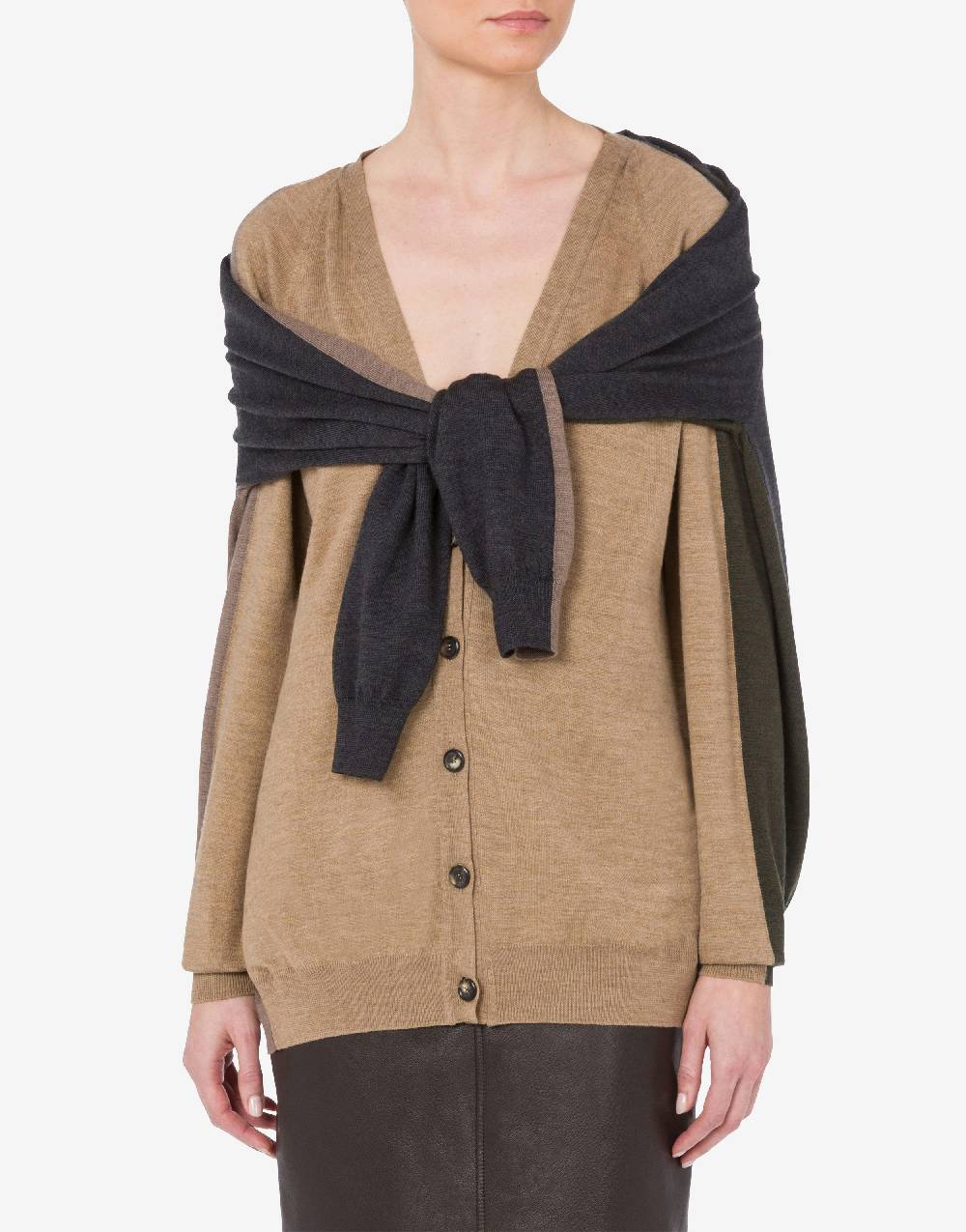 Love Moschino Cardigan in lana Layer Up In Saldo