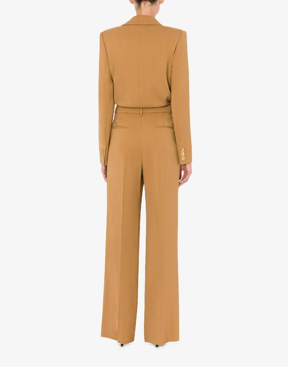 Love Moschino Tuta in diagonale di viscosa stretch Gold Buttons In Linea