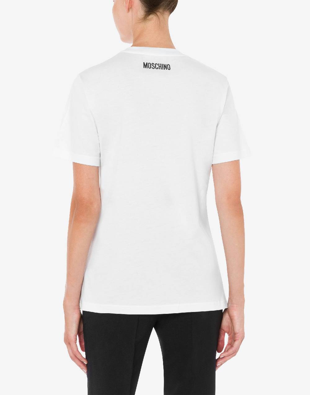 Love Moschino T-shirt in jersey organico You Can't Be Serious Spedizione Gratuita