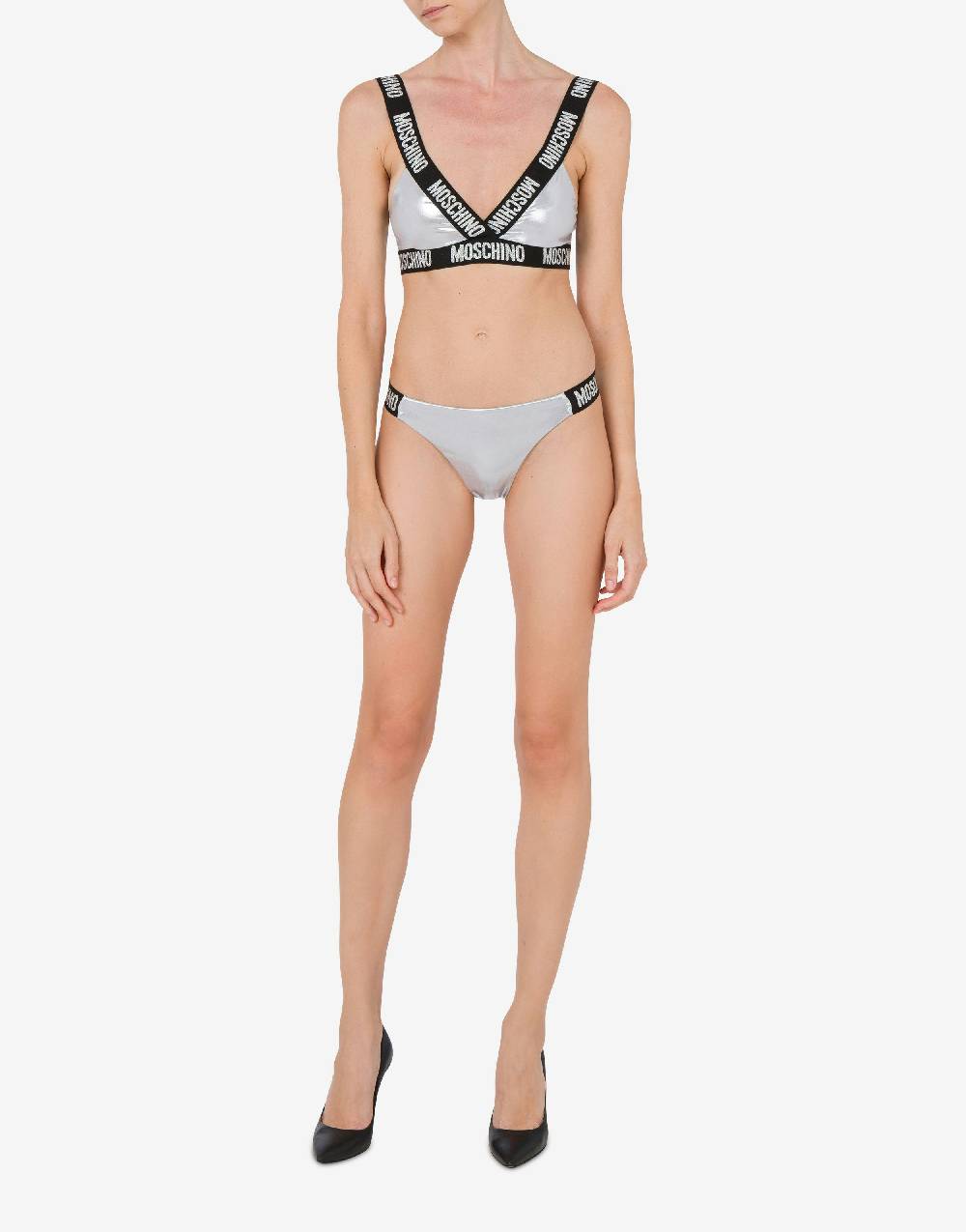 Love Moschino Top bikini Shiny & Silver Soddisfazione Garantita