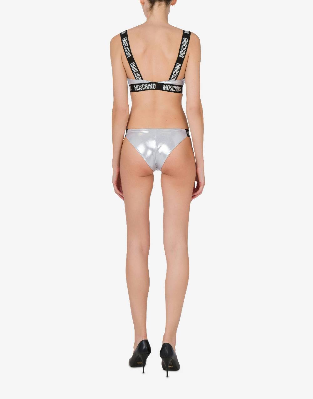 Love Moschino Top bikini Shiny & Silver Soddisfazione Garantita