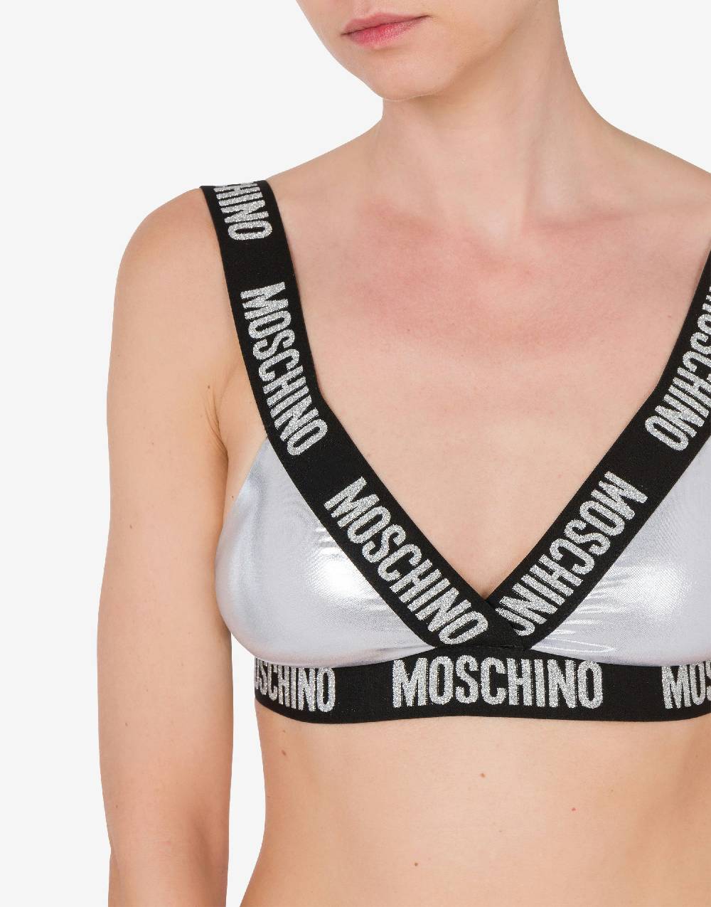 Love Moschino Top bikini Shiny & Silver Soddisfazione Garantita