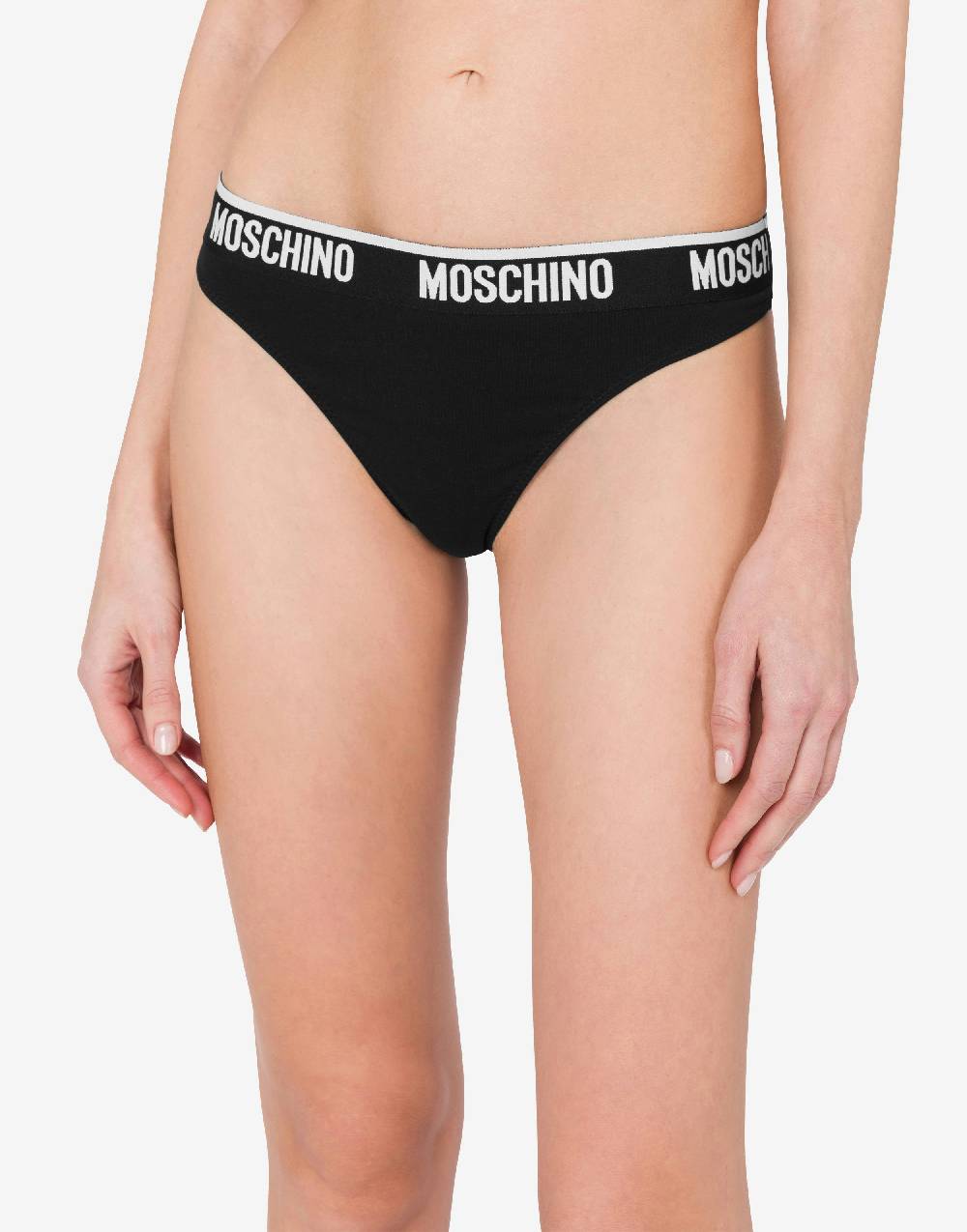 Love Moschino Perizoma in jersey stretch Elastic Logo Band Consegna Veloce