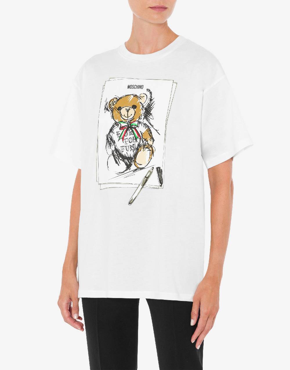Love Moschino T-shirt oversize Moschino Teddy Bear Prezzo Ridotto