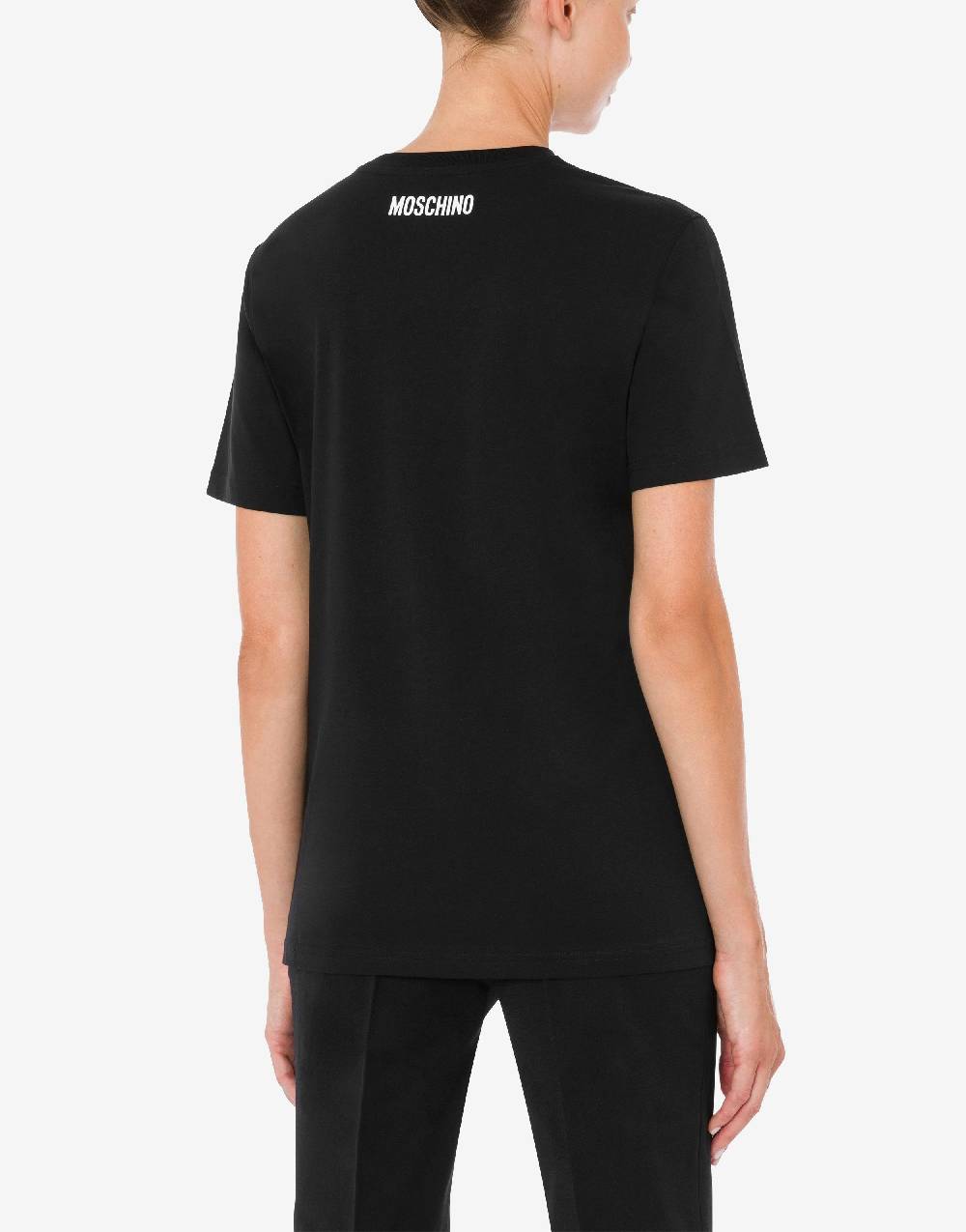 Love Moschino T-shirt in jersey organico You Can't Be Serious Sottocosto