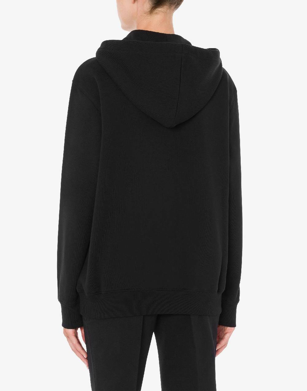 Love Moschino Felpa con cappuccio e zip Drawn Teddy Bear Convenienza